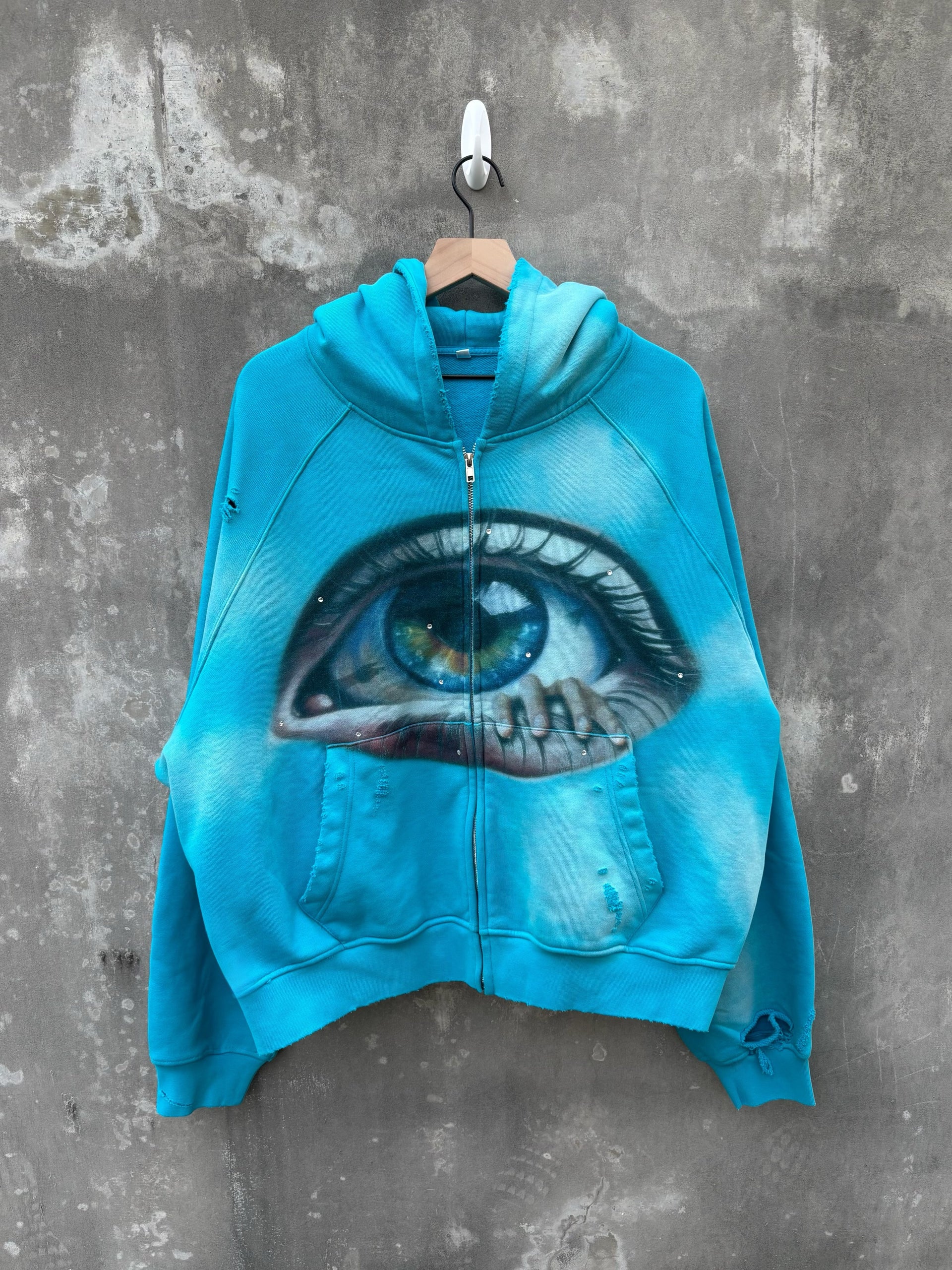 Blue Gaze Zip-up