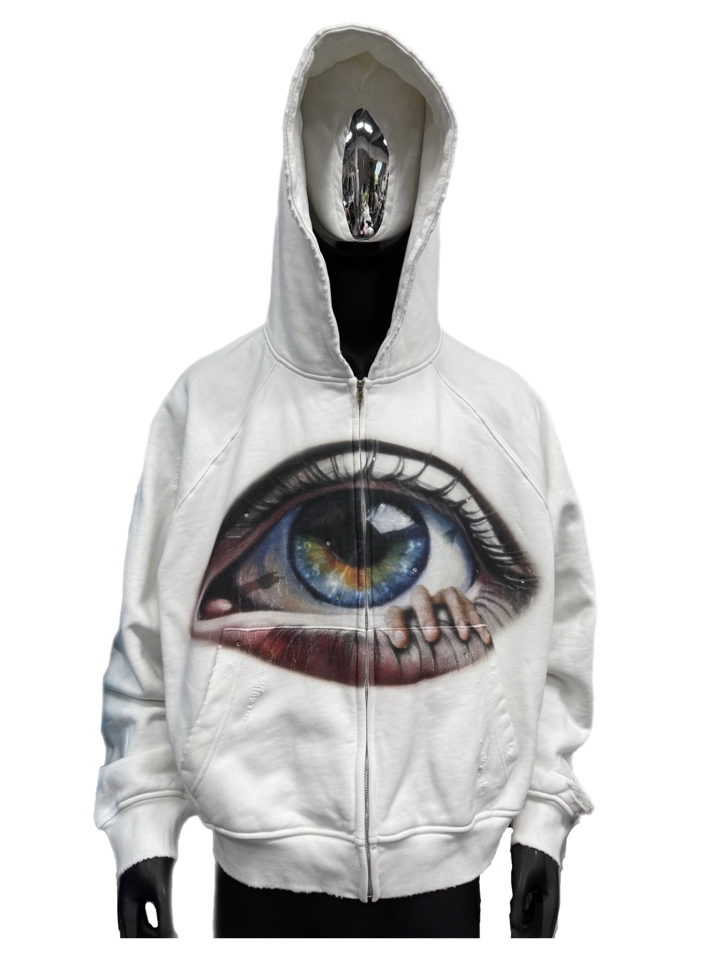 ICY WHITE GAZE HOODIE